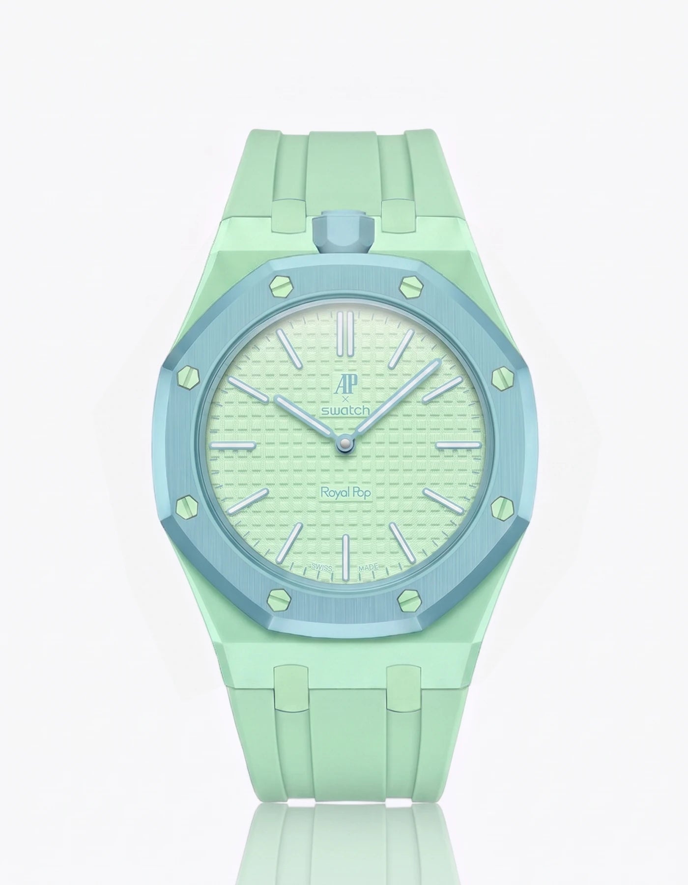 Kumiranneke & kotelo AP x Swatch Royal Pop Blaue Acht varten