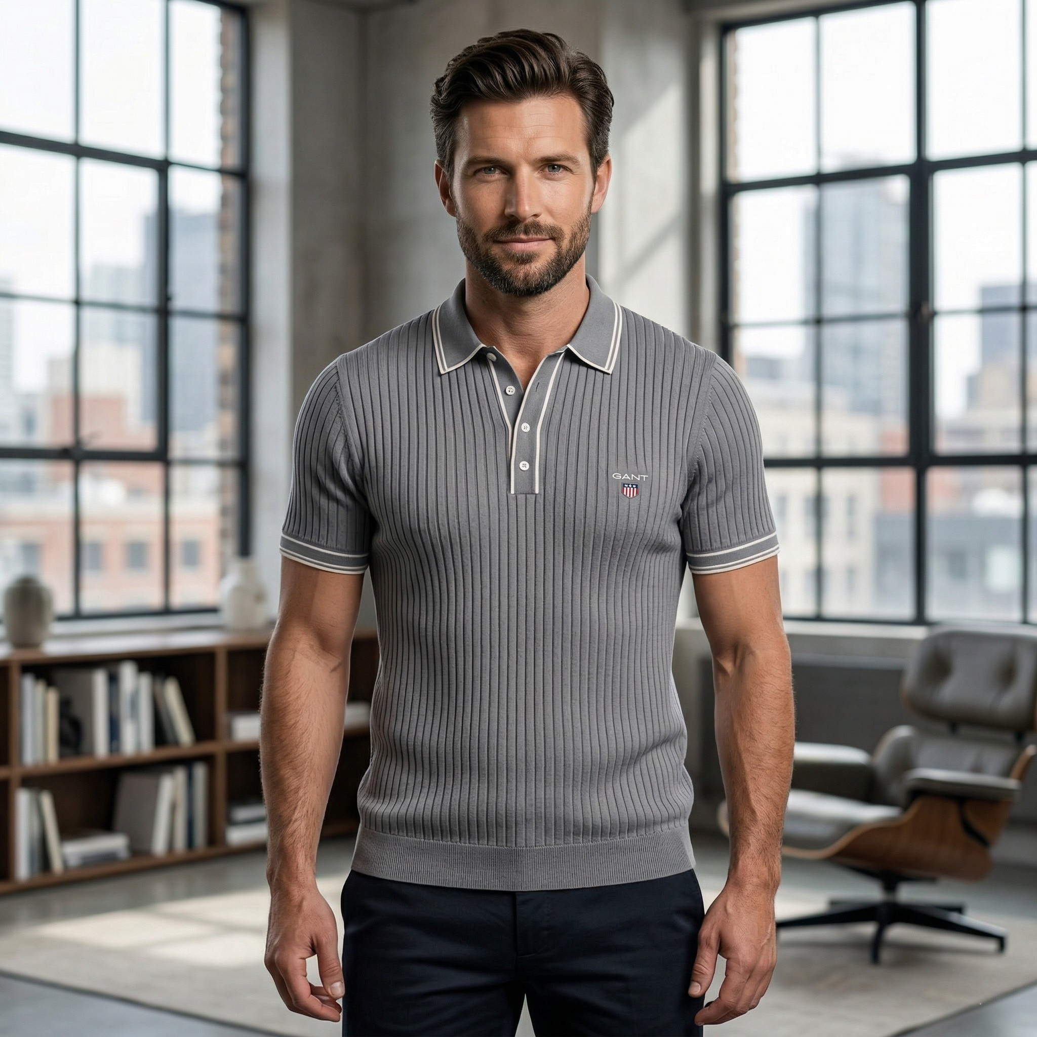 GANT® Ribattu Strickspitze