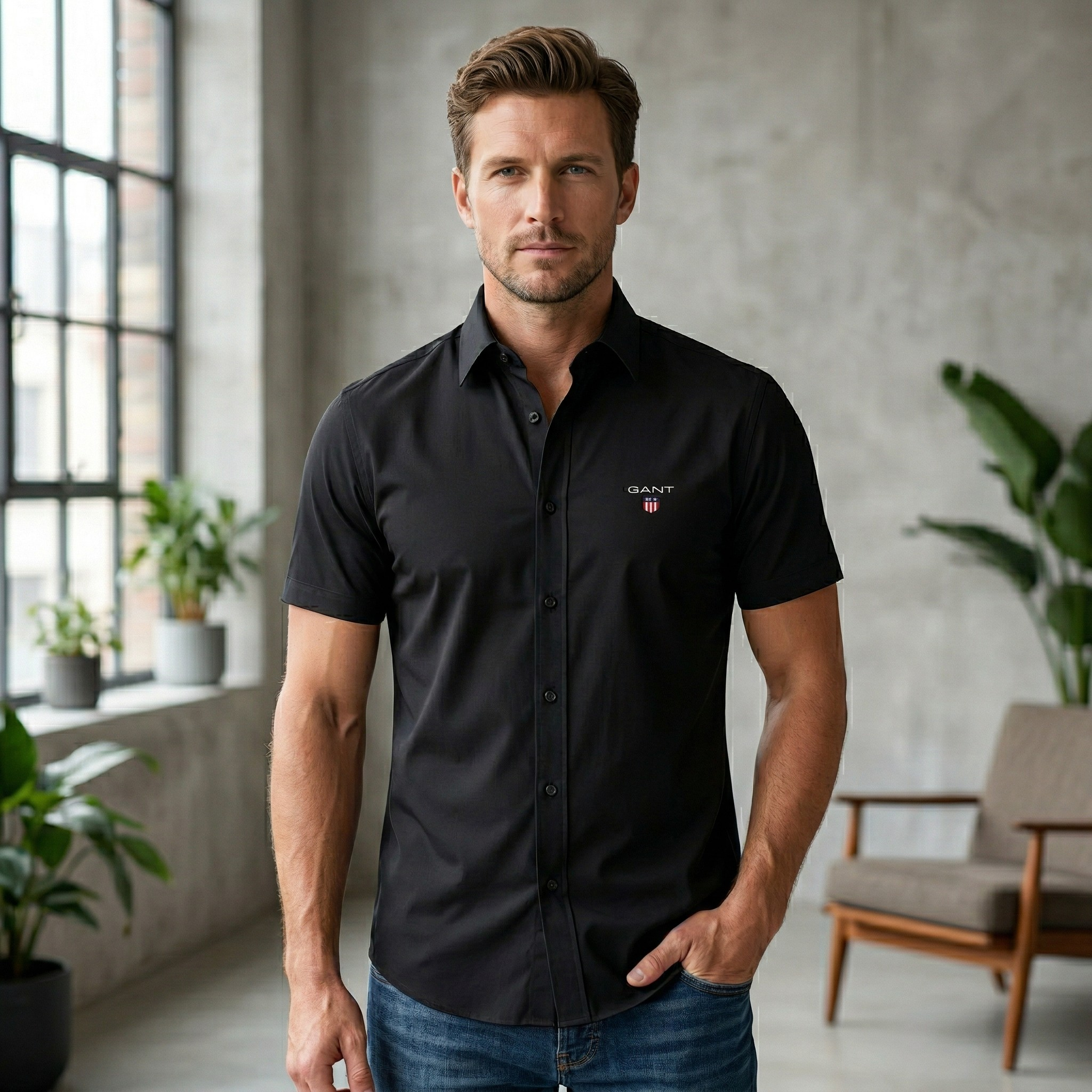 GANT® Lyhythihainen Kauluspaita