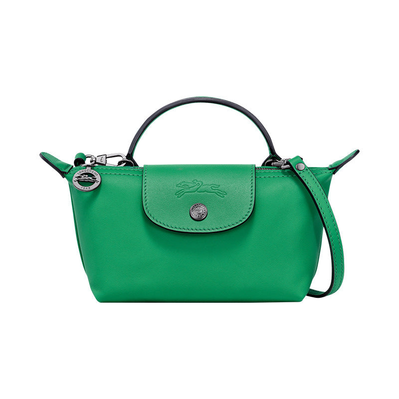 Mini-Lederhandtasche Longchamp – Grün