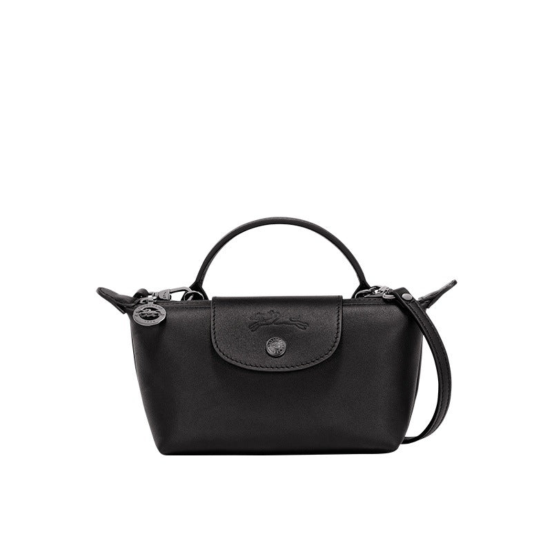 Mini-Lederhandtasche Longchamp – Schwarz