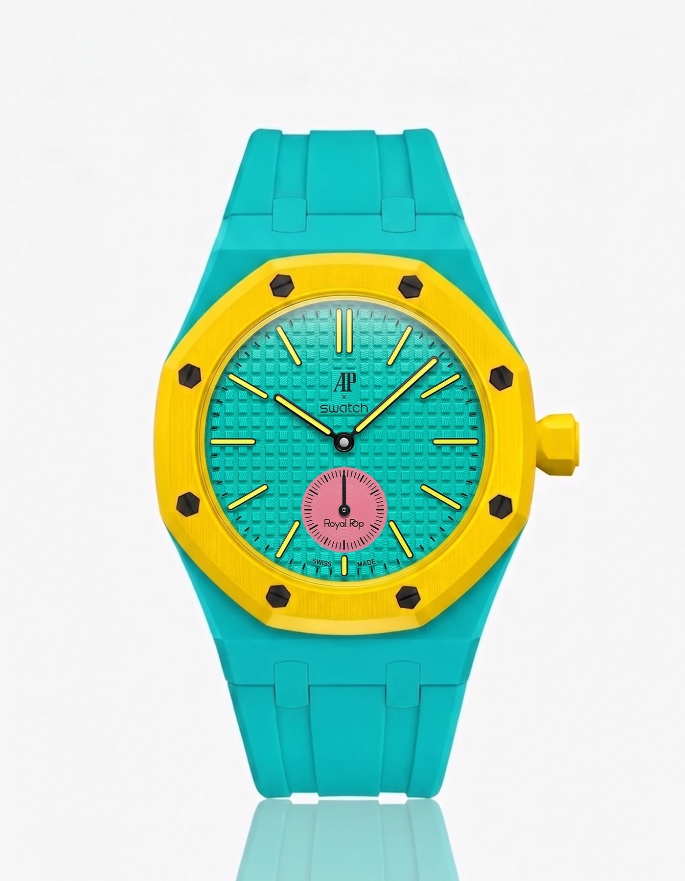 Kumiranneke & kotelo AP x Swatch Royal Pop Otg Roz varten
