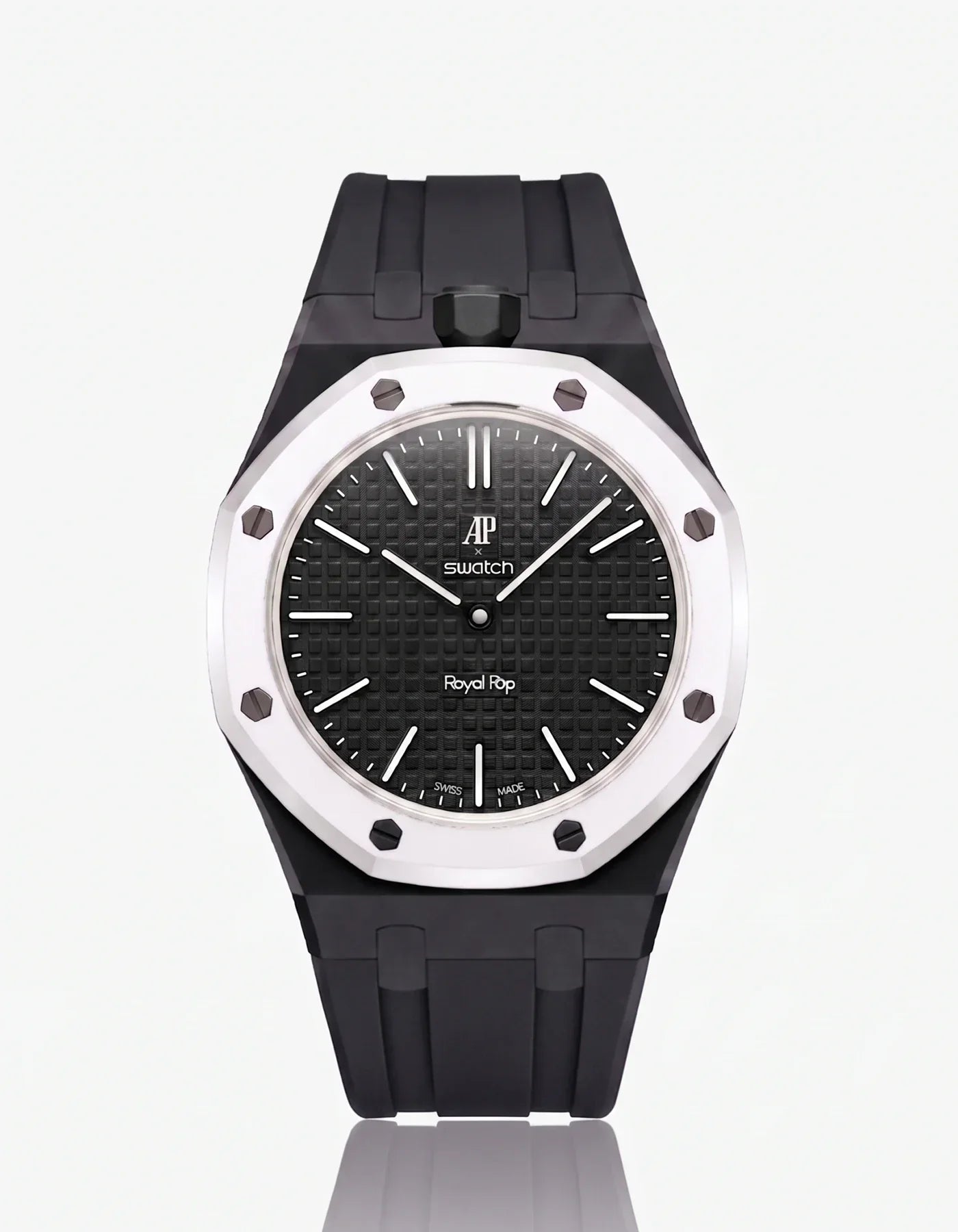 Gummiband & Gehäuse für AP x Swatch Royal Pop Ocho Negro