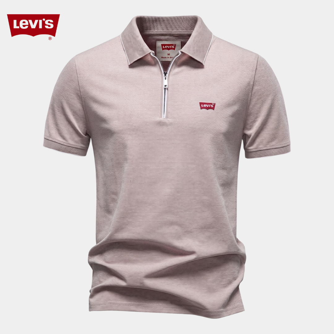 Levi's® Essential Polo mit Viertelreißverschluss