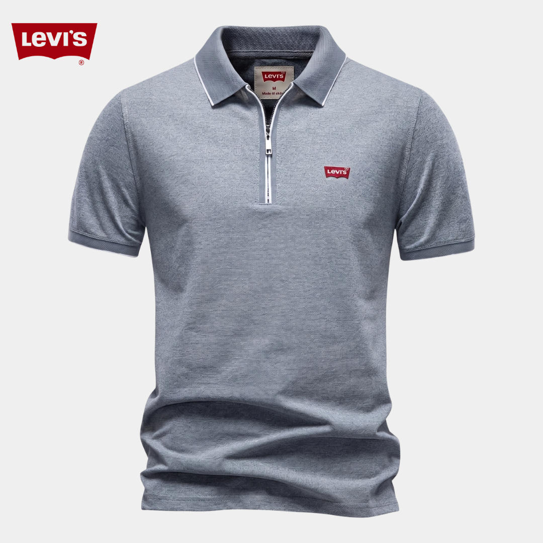 Levi's® Essential Polo mit Viertelreißverschluss