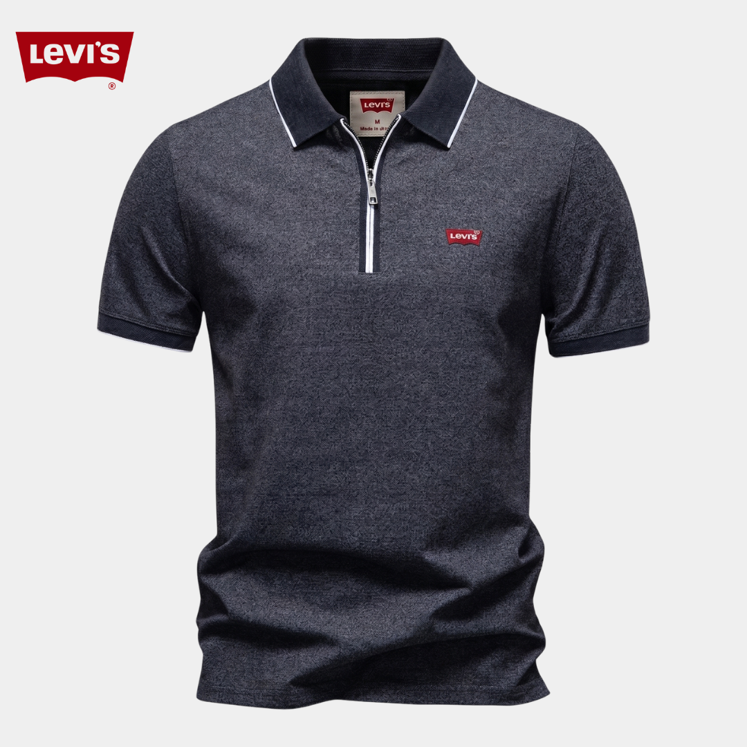 Levi's® Essential Polo mit Viertelreißverschluss