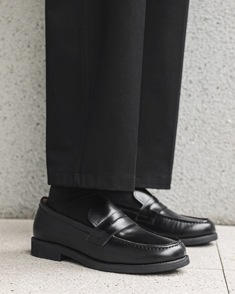 Svarta Penny Loafers – Nahkaiset-Loafer
