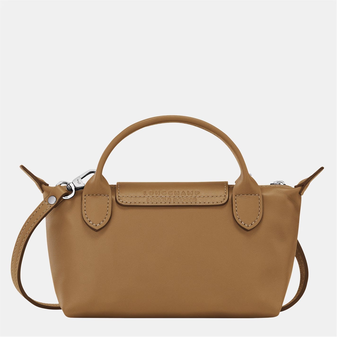 Mini-Lederhandtasche Longchamp – Braun