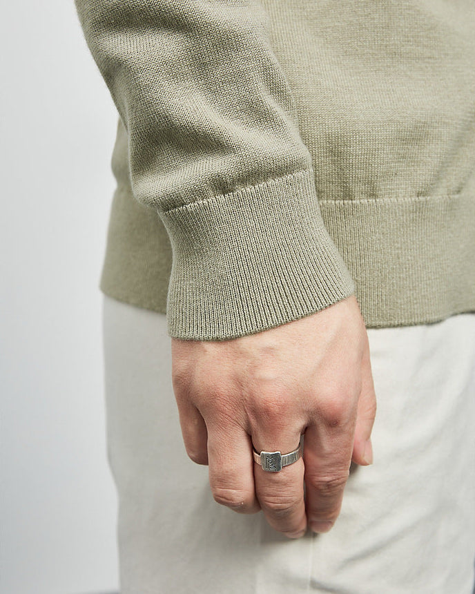 Mimaike Essential V-Ausschnitt Stickad-Kofta