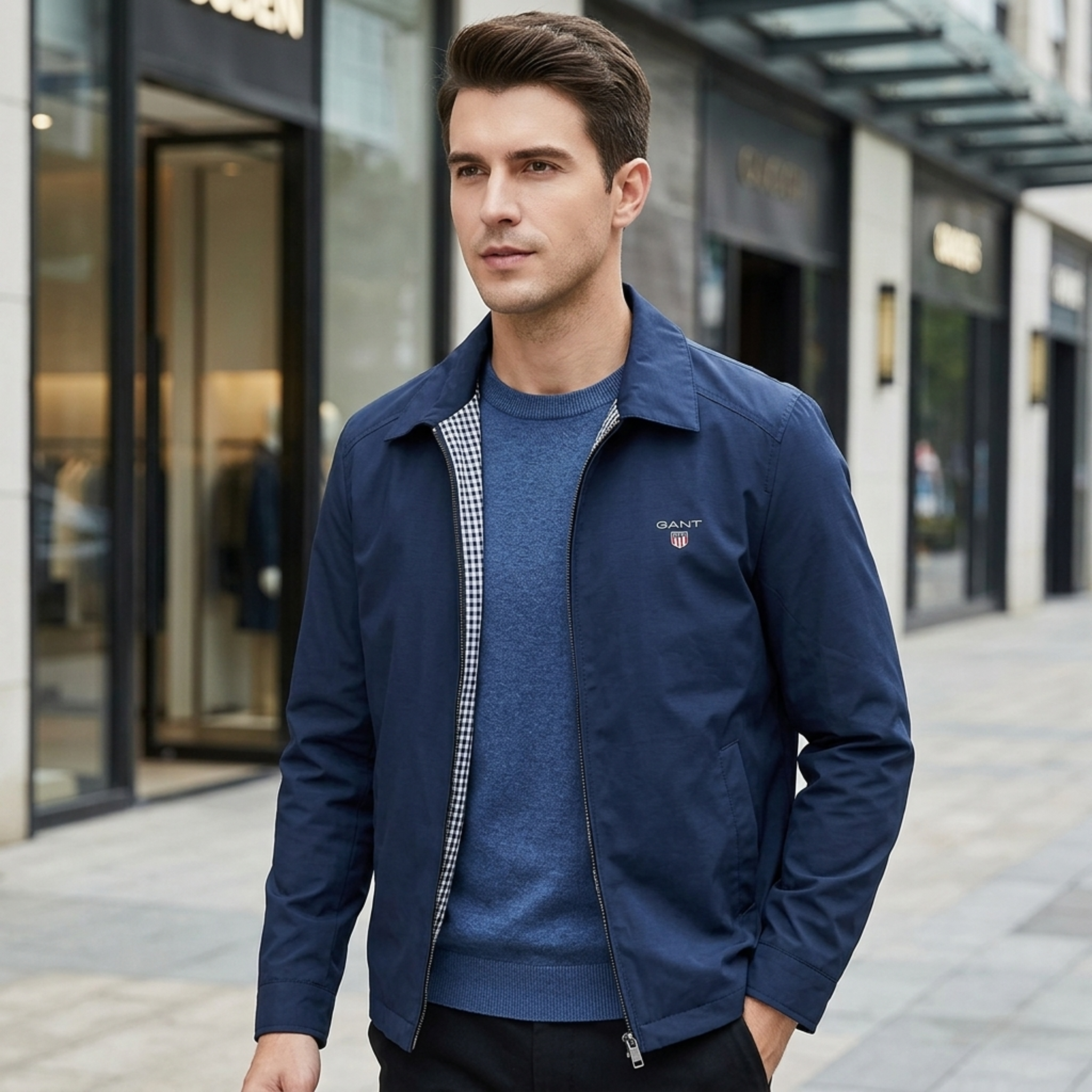 GANT® Kevyt Vetoketjutakki