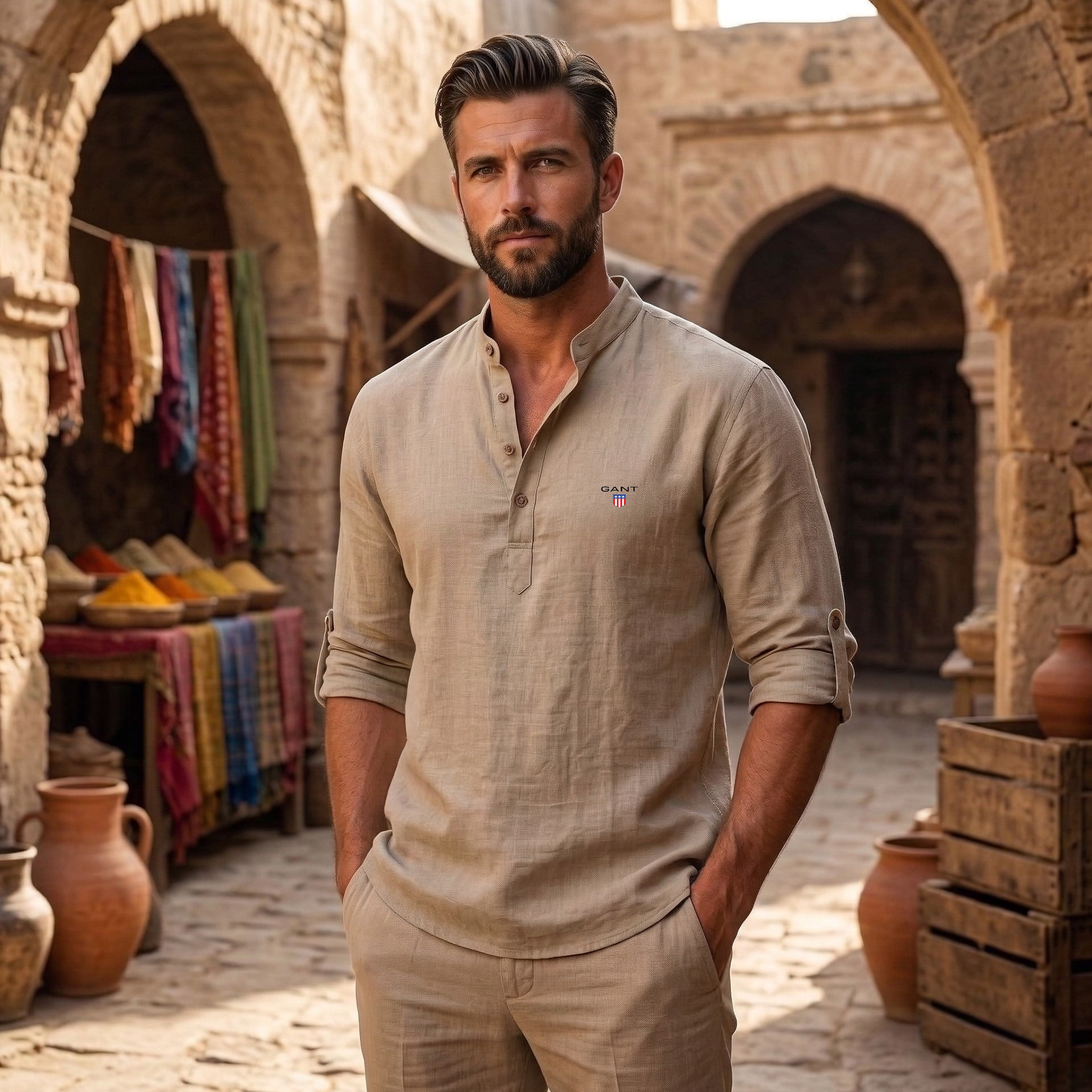 GANT® Freizeit-Henley-Shirt